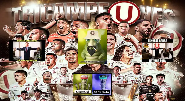 Universitario, a tres fechas para el final del Clausura, es tricampeón del fútbol peruano. Universitario, a tres fechas para el final del Clausura, es tricampeón del fútbol peruano.