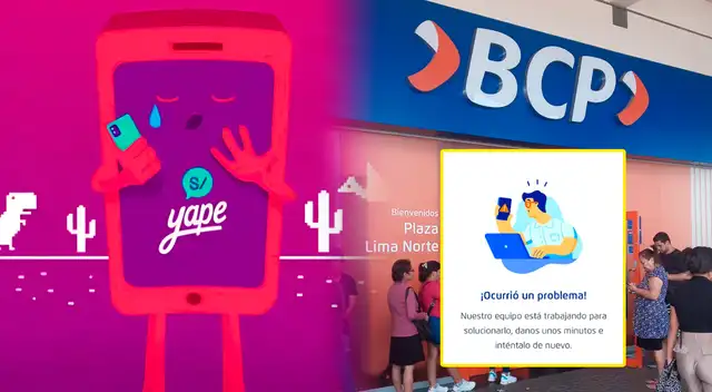 Yape y BCP se cayeron este miércoles 29 de octubre y los usuarios reportan fallos.