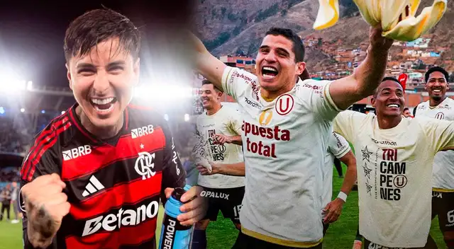Flamengo festejó al estilo Universitario con frase peculiar del tricampeonato. Flamengo festejó al estilo Universitario con frase peculiar del tricampeonato.