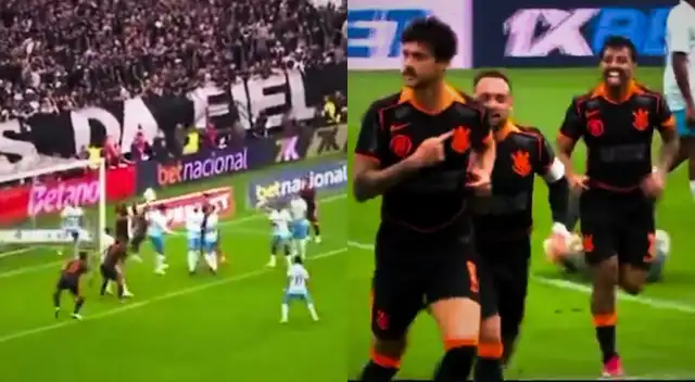 Noriega comete grave blooper en la defensa de Gremio y Corinthians de André Carrillo anotó el 1-0