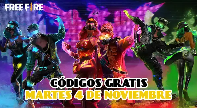 Canjea los nuevos Código Free Fire de Hoy, martes 4 de noviembre del 2025.