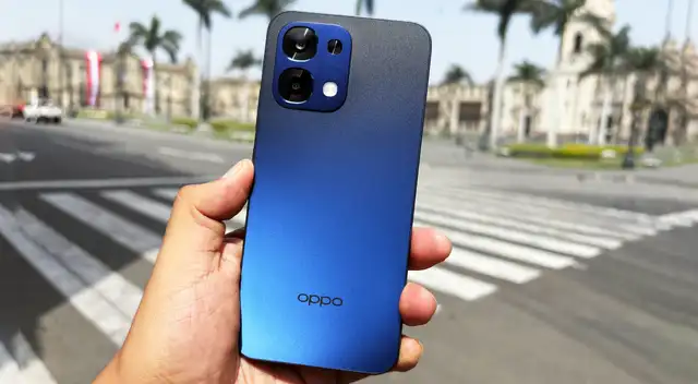 El Oppo A6 Pro 5G es un teléfono todoterreno que soporta golpes, caídas, agua y temperaturas elevadas. Además, su batería de 6500 mAh te permite durar 3 días.
