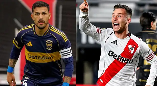 Boca Juniors vs River Plate chocan por la Liga Profesional.