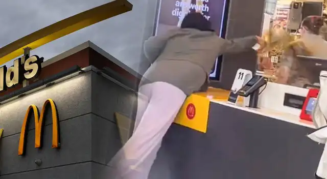 Clienta lanza café caliente a gerente de McDonald's.
