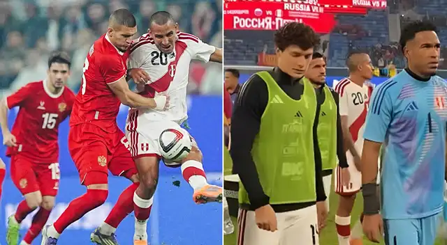Fabio Gruber y una llamativa escena en el estadio de Rusia. Fabio Gruber y una llamativa escena en el estadio de Rusia.