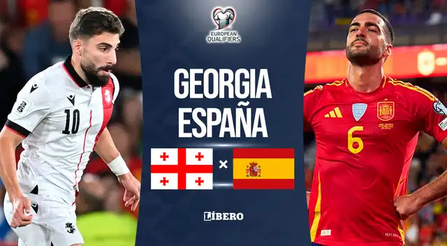 España vs Georgia EN VIVO por Eliminatorias Europeas 2026.