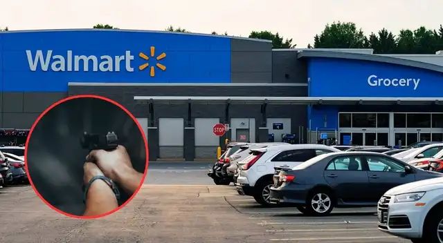 Arrestan a mujer con arma en Walmart. Arrestan a mujer con arma en Walmart.