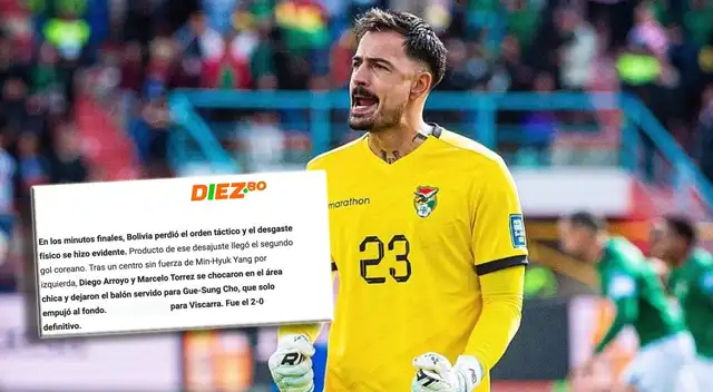 Prensa de Bolivia se refirió a la actuación de Guillermo Viscarra en la derrota ante Corea del Sur Prensa de Bolivia se refirió a la actuación de Guillermo Viscarra en la derrota ante Corea del Sur