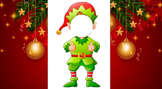 Descarga gratis plantilla de duende de Navidad. Descarga gratis plantilla de duende de Navidad.