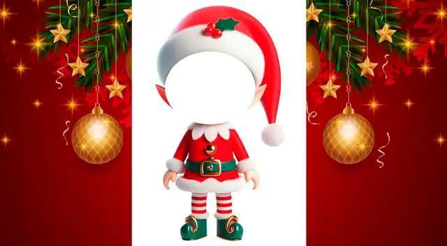 Plantilla para imprimir y colocar cara de Papá Noel. Plantilla para imprimir y colocar cara de Papá Noel.