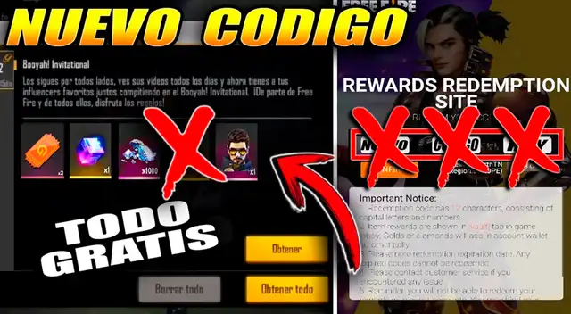 Los códigos de Free Fire están disponibles del jueves 20 al domingo 23 noviembre.