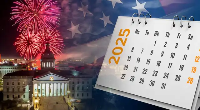 El 25 de diciembre: Navidad, es el único día festivo en Estados Unidos.