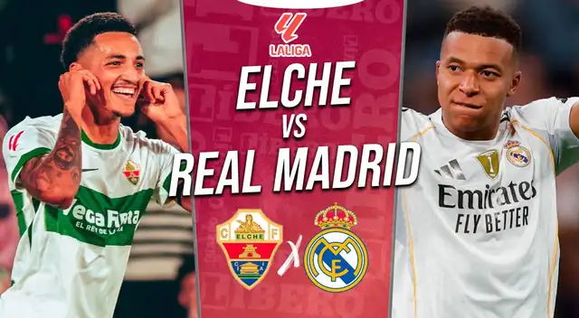 Elche recibirá al Real Madrid este domingo por la fecha 13 de LaLiga EA Sports