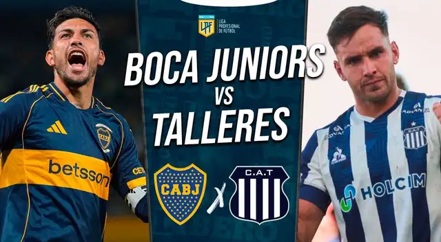 Boca Juniors vs. Talleres juegan este domingo por los playoffs del Torneo Clausura 2025 de la Liga Profesional.