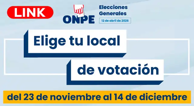 Te compartimos el enlace oficial de la ONPE para que elijas tu local de votación.