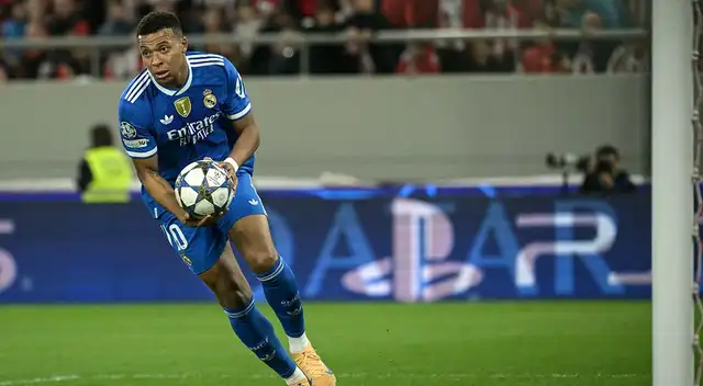 Mbappé se luce con un magistral hat-trick para el 3-1 del Real Madrid ante Olympiacos