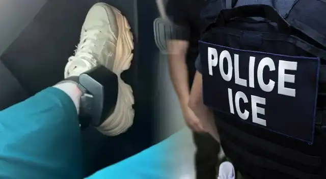 La inmigrante dijo que debe estar todo el tiempo con el grillete, bajo vigilancia de ICE. La inmigrante dijo que debe estar todo el tiempo con el grillete, bajo vigilancia de ICE.