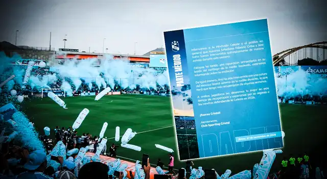 Sporting Cristal confirma dos bajas de su plantel.