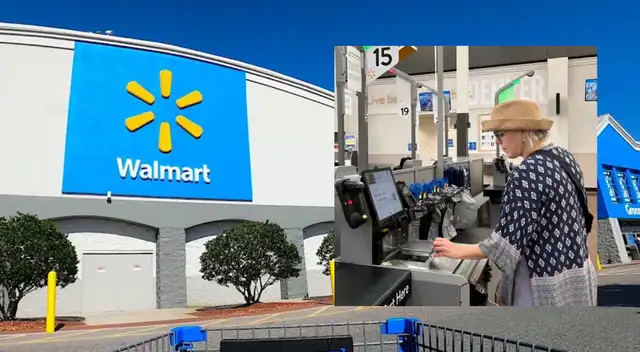 Un empleado de Walmart descubrió a la mujer robando.