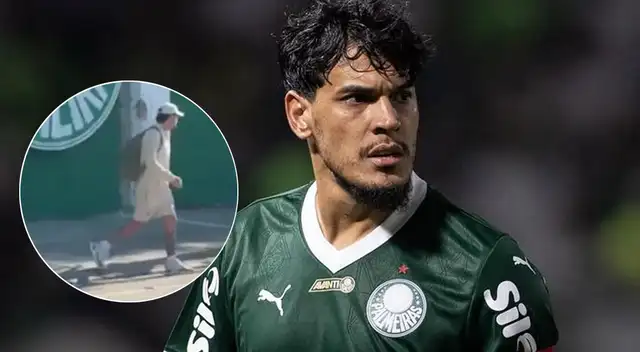 Gustavo Gómez llegó a Brasil y sorprendió a los hinchas.
