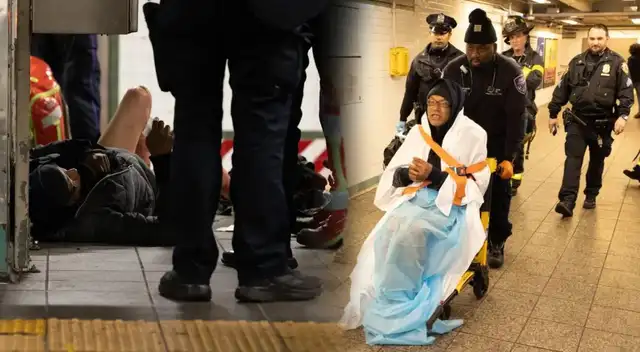 La policía acudió rápido al socorrer al hombre cuyas piernas ardían. La policía acudió rápido al socorrer al hombre cuyas piernas ardían.