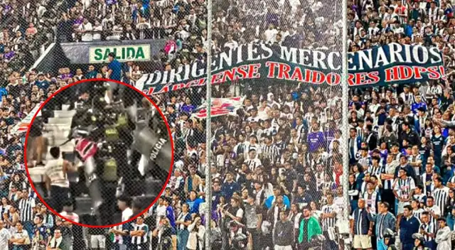Hinchas de Alianza Lima fueron replegados por agentes policiales en Matute. Hinchas de Alianza Lima fueron replegados por agentes policiales en Matute.