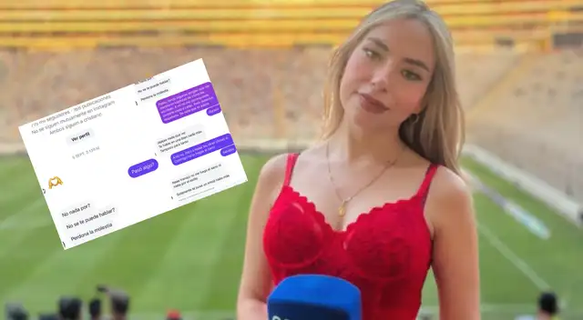 Nair Aliaga se defiende y publica mensajes que le envió un conocido futbolista Nair Aliaga se defiende y publica mensajes que le envió un conocido futbolista