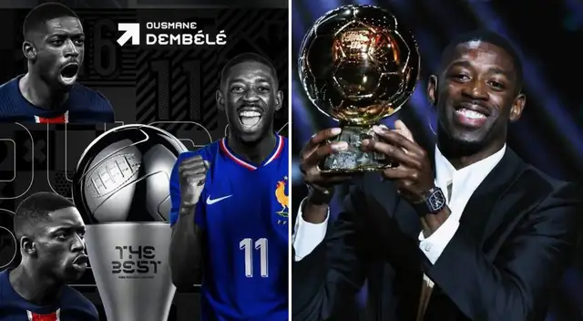 Ousmane Dembelé fue reconocido como el mejor futbolista por los premios The Best