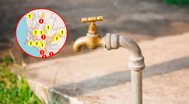 Revisa los distritos afectados y horarios del corte de agua de este 19 de diciembre. Revisa los distritos afectados y horarios del corte de agua de este 19 de diciembre.