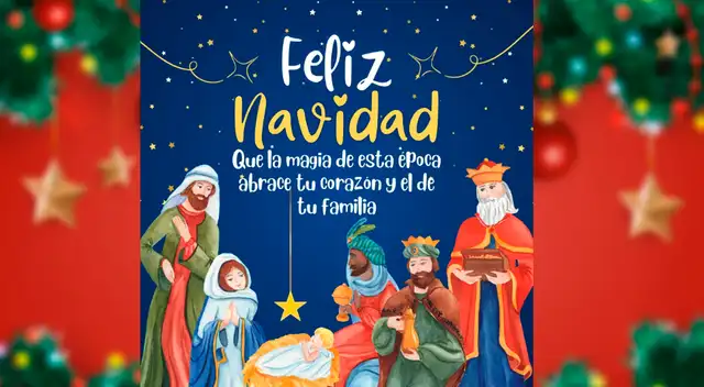 Tarjeta de Navidad bonita para compartir en redes sociales. Tarjeta de Navidad bonita para compartir en redes sociales.