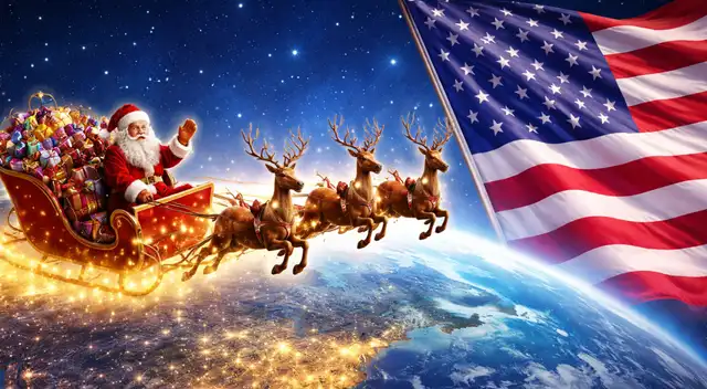 El rastreo navideño permite saber cuándo Santa llega a Nueva York.