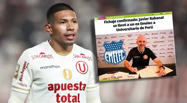 Olé de Ecuador no dudó en halagar a un exjugador de Emelec que firmó por Universitario