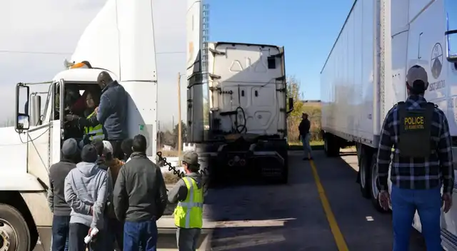 Los camioneros inmigrantes tomaron esta medida para garantizar su fuente de ingresos.