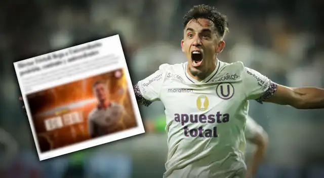 Prensa extranjera destacó a flamante fichaje de Universitario para 2026