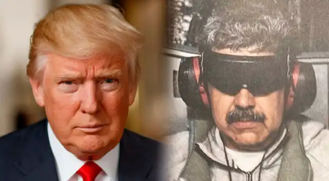 Trump difunde primera imagen oficial de Maduro esposado y con llamativo semblante.