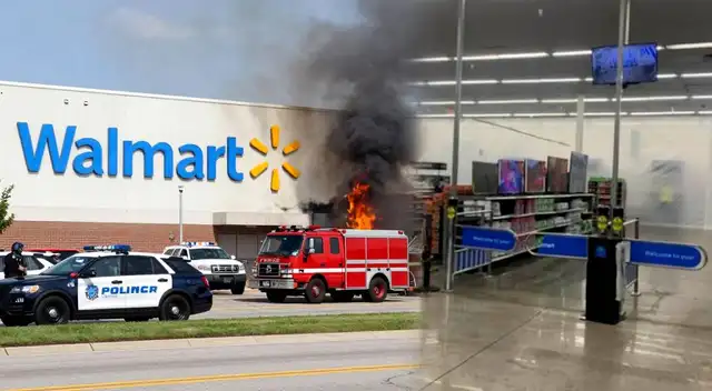 Tres adolescentes son acusados de causar un incendio en un Walmart.