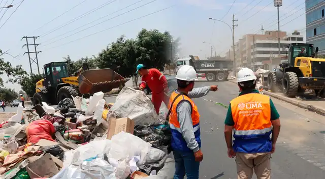 La Municipalidad de Lima realiza labores de limpieza en importante avenida en Carabayllo.