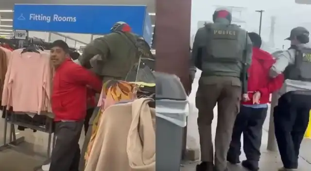 El sujeto aseguró a los agentes de ICE que estaba comprando ropa dentro de Walmart. El sujeto aseguró a los agentes de ICE que estaba comprando ropa dentro de Walmart.