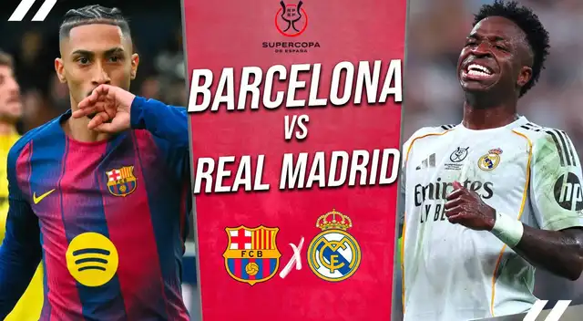 Barcelona y Real Madrid se enfrentan en la final de la Supercopa de España