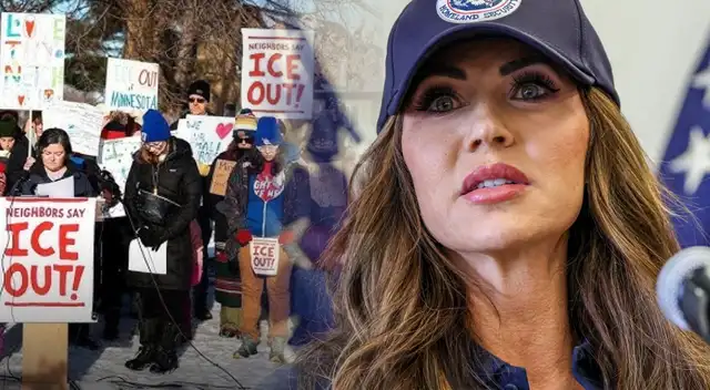 Kristi Noem rechaza las protestas contra ICE y anuncia despliegue de cientos de agentes federales.