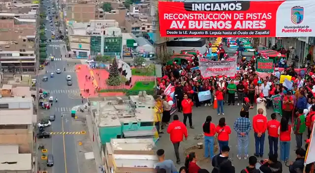La Municipalidad de Puente Piedra culmina importante obra en el centro del distrito.