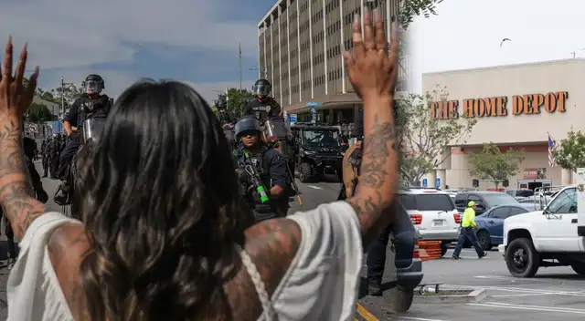 Informan sobre un operativo de ICE en un Home Depot de Los Ángeles.