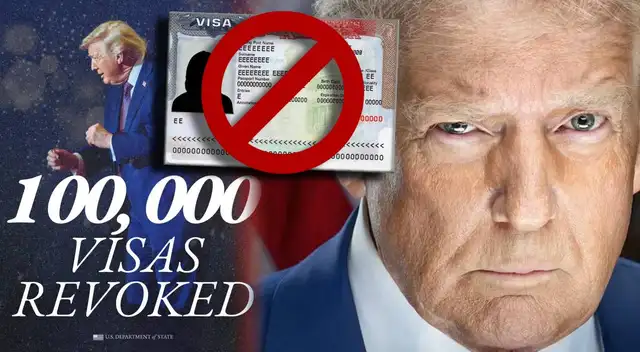 El Departamento de Estado revoca más de 100,000 visas. El Departamento de Estado revoca más de 100,000 visas.