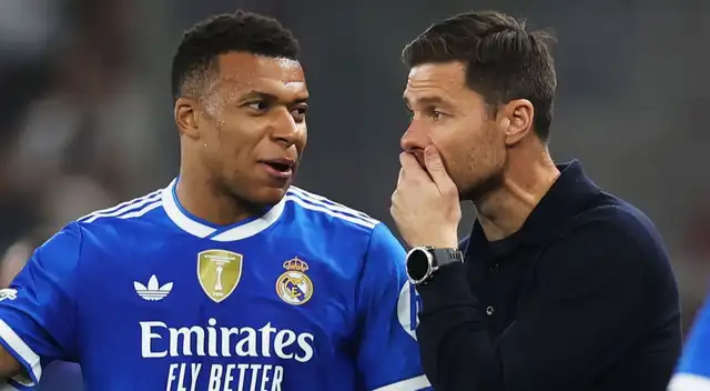 Mbappé y Xabi Alonso en el Real Madrid