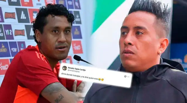 Renato Tapia lanza polémico tweet que es tomado como respuesta a Christian Cueva.