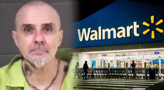 Walmart: agente dispara a hombre tras embestirlo con carrito de compras y rociarle gas pimienta.