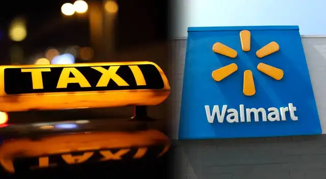 Ladrones roban televisores y huyen en taxi de Walmart.