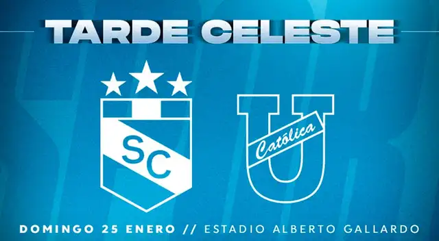 Sporting Cristal recibirá a U Católica de Ecuador por la Tarde Celeste 2026.