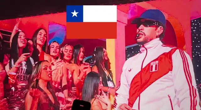 Bad Bunny confunde a Perú con Chile en vivo