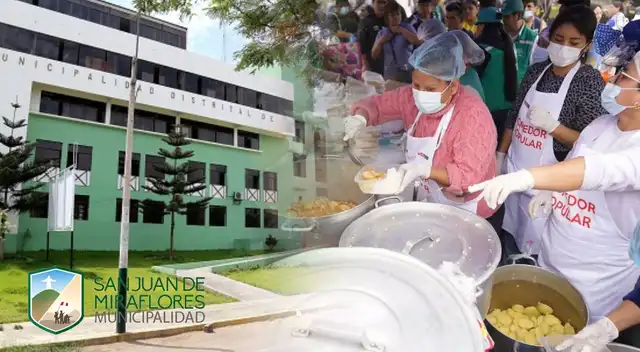 Municipalidad de SJM anuncia buena noticia en comedor de Pamplona Baja